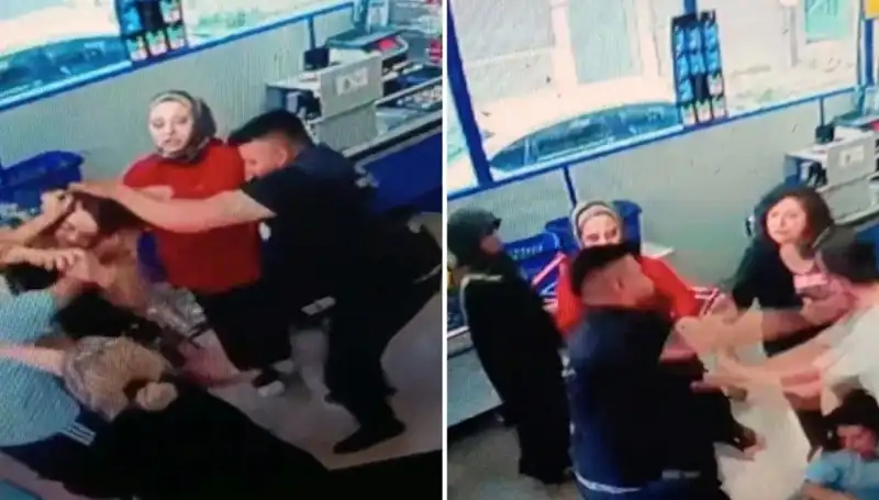 Market Müşterisi Kadını Saçından Tutup Yerde Yumrukladı: Korkunç Anlar