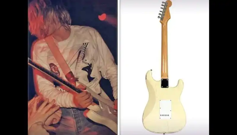 Kurt Cobain’in Kırdığı Gitar, Rekor Fiyatla Açık Artırmada Satıldı