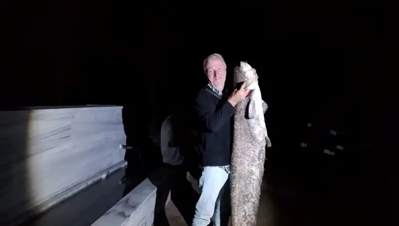 Barajda İnanılmaz Olay: 40 Kilo Ağırlığında Balık Yakalandı!