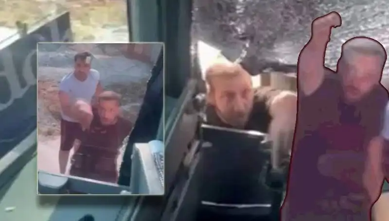 Turist Otobüsüne Taşlı Saldırı: Şoförün Kafası Yaralandı