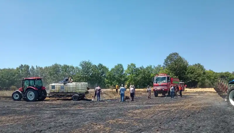 10 Dönümlük Buğday Tarlası Alev Alev Yandı: Olayın Ayrıntıları Şok Edici!