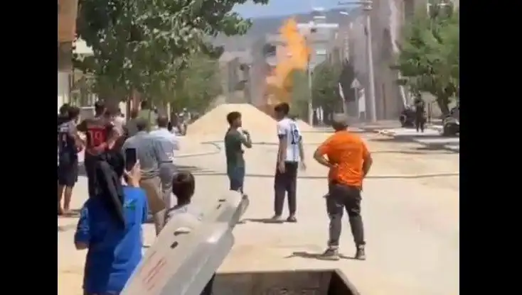 Kilis’te Doğalgaz Borusu Patladı: Kentte Panik Anları
