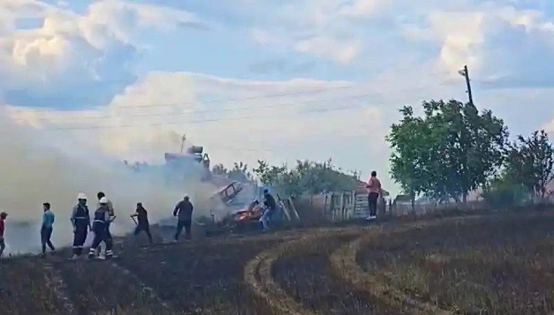 Tarlayı Kundaklayan Şahıs, 4 Günlük Takibin Ardından Yakalandı!